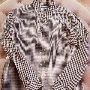 Ralph Lauren Black and White Gingham Shirt